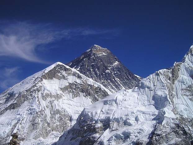 Der Gipfel des Mount Everest (8848 m)