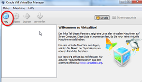 Neue Maschine in VirtualBox anlegen