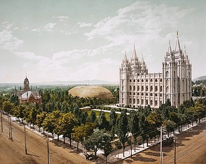 Tempel der Mormonen in Salt Lake ...