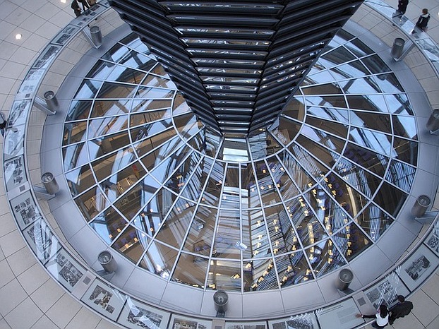 Die berühmte Reichstags-Kuppel von innen