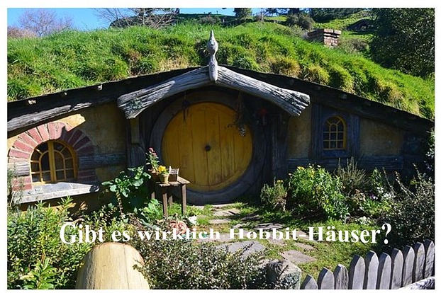 Ein Hobbit Haus in Neuseeland
