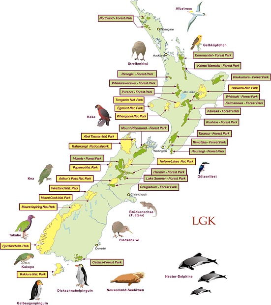 Nationalparks in Neuseeland (Eigene ...