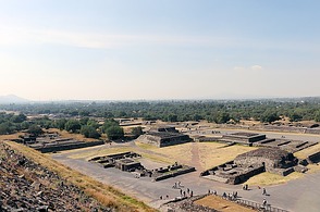 Ruinen der Stadt Teotihuacán in Mexiko