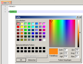 Screenshot - ColorPicker Plugin Notepad++