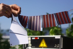 Foto:Solarmodule aus Papier