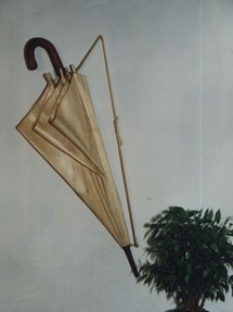 Foto: Ein geschnitzter Schirm, Monika Hermeling