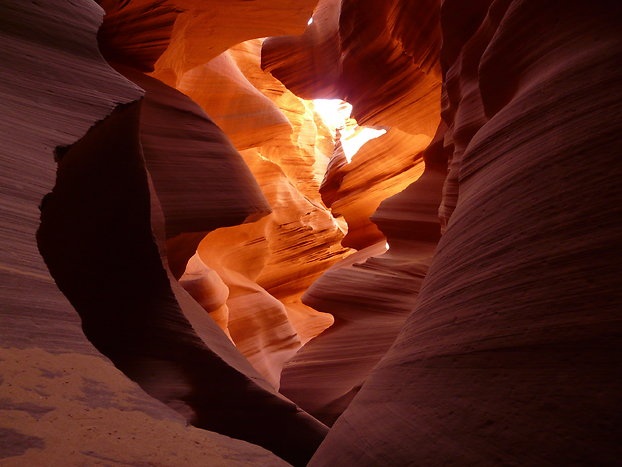 Der Antelope Canyon leuchtet ...