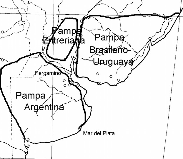 Lage der Pamparegion