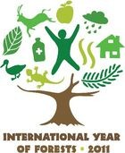 UNO Logo für das Jahr der Wälder