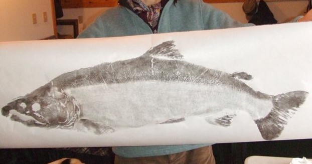 Erster Fish Print