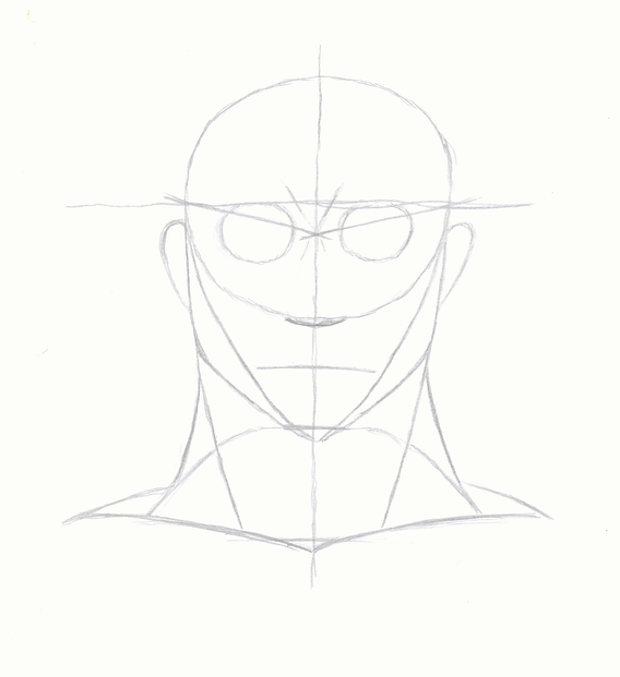 Gesichter zeichnen lernen - Skizze