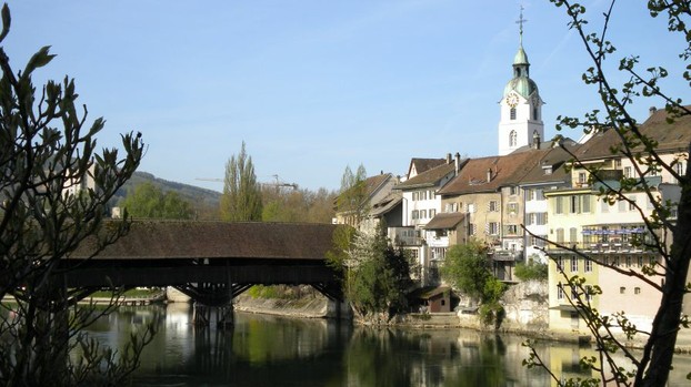 Altstadt mit Holzbrücke