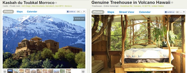 Airbnb Beispiele