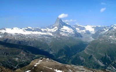 Matterhorn in leichtem Dunst 