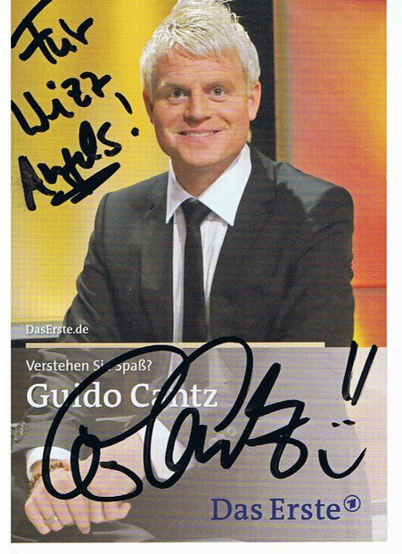 Guido Cantz, Autogramm