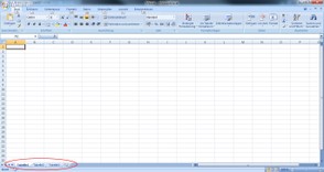 Das Fenster von Excel
