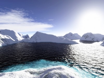 Landschaft in der Arktis