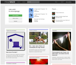 Pagewizz Startseite