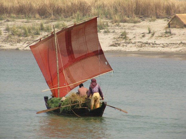 Boot auf dem Irawadi Myanmar