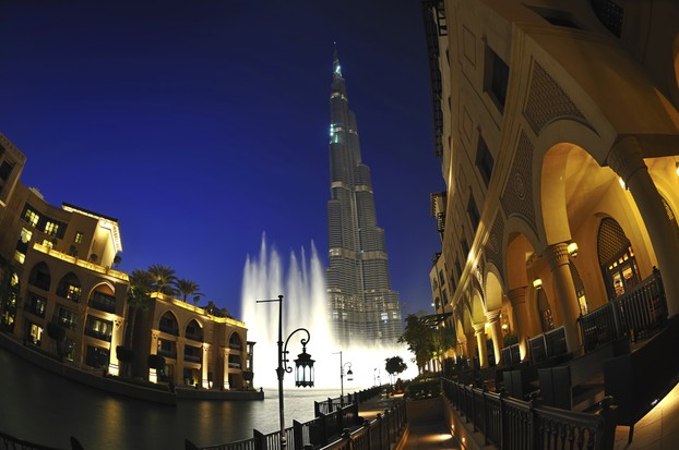 Der Burj Khalifa und die Dubai Fountain