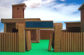 Modell eines Kavallerie-Fort