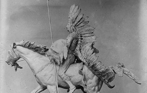 Sitting Bull-Statue von Walter W. Winans