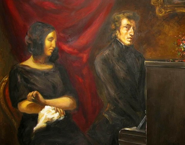 George Sand und Frédéric Chopin ...