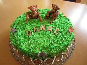 Tarzan-Motivtorte mit Affen aus ...