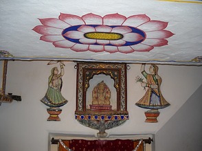 Deckenmalerei Indien