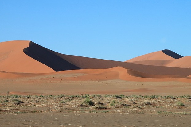 Die berühmten Sanddünen der Wüste Namib
