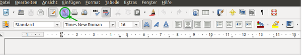 Libre Office: Button zum Erstellen ...