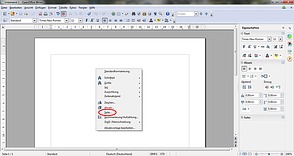 Das Kontextmenü im OpenOffice Writer