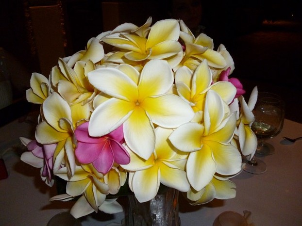 Hawaiian Plumeria Wedding Bouquet
