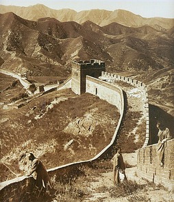 Altes Foto der Chinesischen Mauer