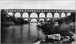 Der Pont du Gard im Jahr 1911