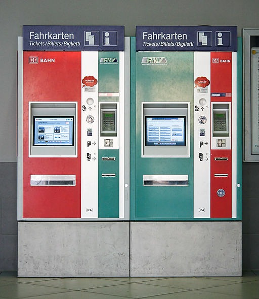 Fahrkartenautomat der Deutschen Bahn