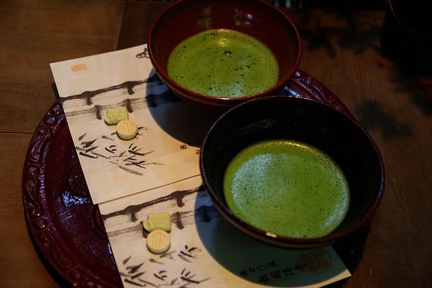 Matcha-Tee bei einer japanischen ...