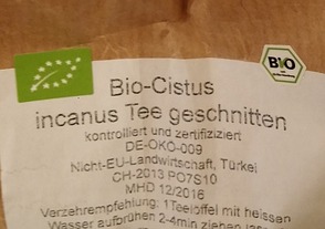Bio Cistus incanus aus der Türkei