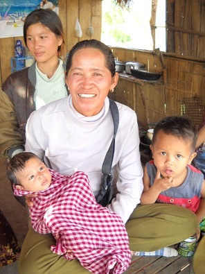 Familie in Kambodscha
