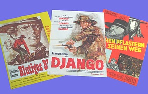 Kinoplakate bekannter Italo-Western