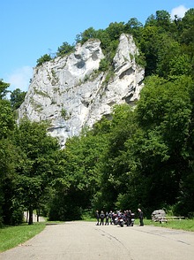 Kletterfelsen im jungen Donautal