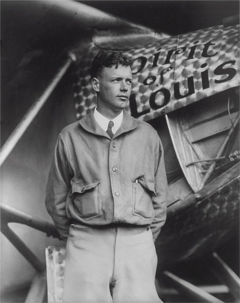 Charles Lindbergh, Atlantiküberquere ...