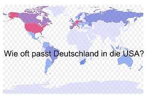 Flächen von Deutschland und den USA ...