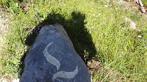 Das "L" vom Lechweg - auf Steinen