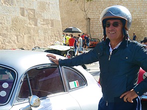 Marco Cernicci mit seinem Porsche 356