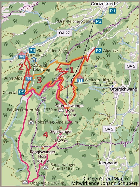 Tour 1-4: Tour Map Ofterschwanger ...