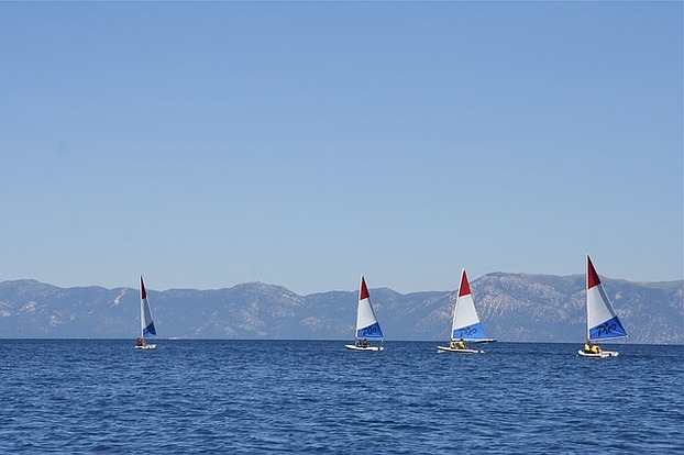 Sailing on Lake Tahoe