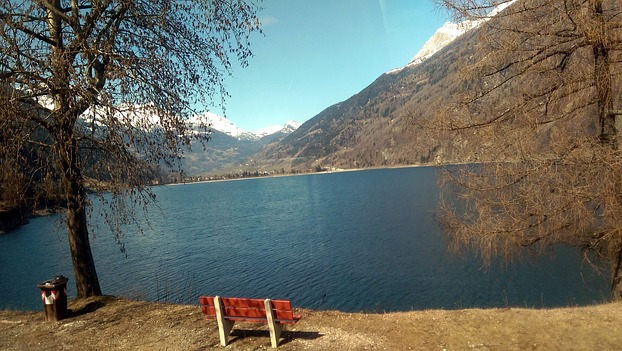 Aussicht aus dem Bernina Express