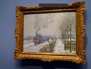 Claude Monet Lokomotive im Schnee