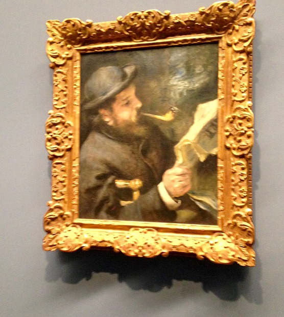Claude Monet lesend